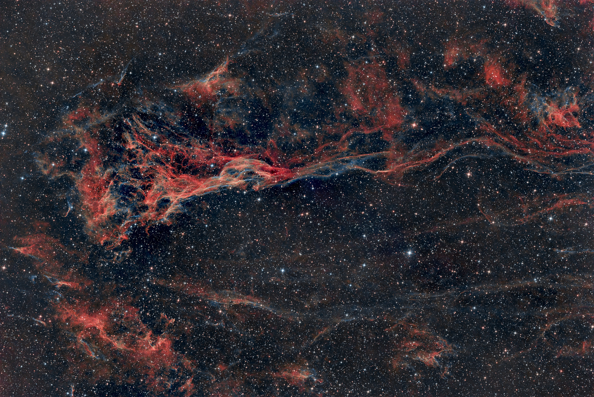 NGC6979 Pickerings's Triangle, middle part of the Cygnus Loop